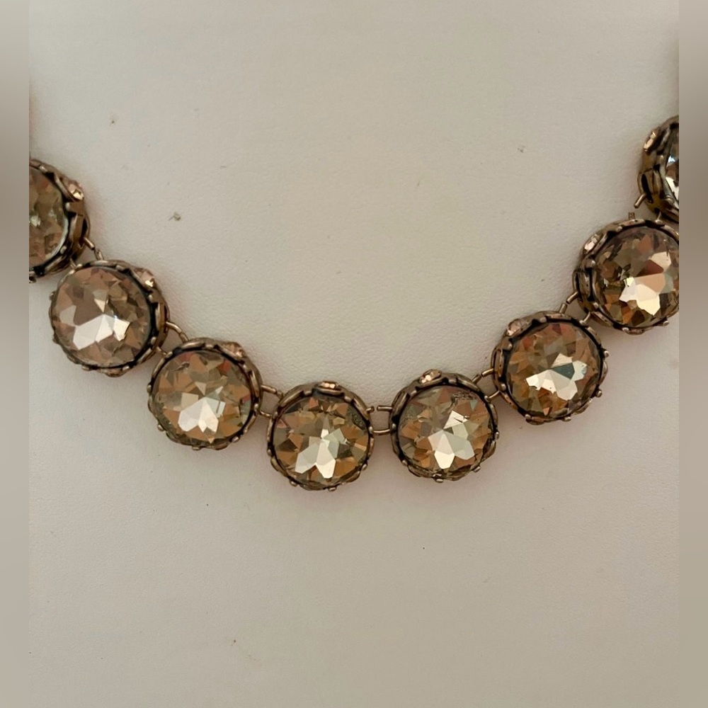 Boutique Elegant Amber Gold Necklace-NEW - Picture 2 of 2